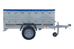 Kippbarer Pkw Anhänger GARDEN TRAILER 200 KIPP mit zusätzlichen Bordwänden, Stützrad und Flachplane - Image 7