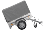 Kipper Anhänger 750 kg Garden Trailer 150 KIPP 150×106 cm [mit Hochplane, Hochspriegel und Stützrad] - Image 7