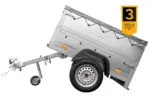 Neu Anhänger Garden Trailer 150 KIPP mit zusätzlichen Bordwänden, Stützrad und Flachplane-Neu - Image 5