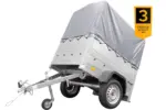 Neuanhänger Kipper ungebremst Garden Trailer 150 KIPP mit zusätzlichen Bordwänden, Stützrad, Hochplane und Hochspriegel-Neu - Image 3
