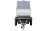 Neuanhänger Kipper ungebremst GARDEN TRAILER 150 KIPP mit zusätzlichen Bordwänden, Stützrad, Hochplane und Hochspriegel - Image 3
