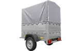 Neuanhänger Kipper ungebremst Garden Trailer 150 KIPP mit zusätzlichen Bordwänden, Stützrad, Hochplane und Hochspriegel-Neu - Image 7