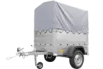 Neuanhänger Kipper ungebremst Garden Trailer 150 KIPP mit zusätzlichen Bordwänden, Stützrad, Hochplane und Hochspriegel-Neu - Image 6