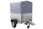 Neuanhänger Kipper ungebremst GARDEN TRAILER 150 KIPP mit zusätzlichen Bordwänden, Stützrad, Hochplane und Hochspriegel - Image 4