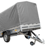 PKW Anhänger 230×125 Garden Trailer 230 KIPP Unitrailer 750 kg mit Stützrad, 110 cm hoher Plane und Hochspriegel-Neu