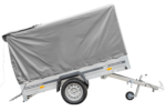 PKW Anhänger 230×125 Garden Trailer 230 KIPP Unitrailer 750 kg mit Stützrad, 110 cm hoher Plane und Hochspriegel-Neu - Image 7