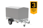 PKW Anhänger 230×125 Garden Trailer 230 KIPP Unitrailer 750 kg mit Stützrad, 110 cm hoher Plane und Hochspriegel-Neu - Image 4