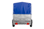 PKW-Anhänger 230×125 UNITRAILER GARDEN 230 FD mit BIS-Bordwänden, H-800-Gestell und blauer Plane - Image 5
