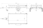 PKW-Anhänger 230×125 UNITRAILER GARDEN 230 FD mit BIS-Seiten, H-800-Gestell und grauer Plane - Image 2