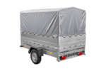 PKW-Anhänger 230×125 UNITRAILER GARDEN 230 FD mit BIS-Seiten, H-800-Gestell und grauer Plane - Image 6