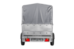 PKW-Anhänger 230×125 UNITRAILER GARDEN 230 FD mit BIS-Seiten, H-800-Gestell und grauer Plane - Image 3