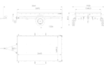 PKW Anhänger 264×150 Unitrailer Garden 265 KIPP mit Flachplanenträger und grauer Plane-Neu - Image 2