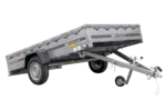 PKW Anhänger 264×150 Unitrailer Garden 265 KIPP mit Flachplanenträger und grauer Plane-Neu
