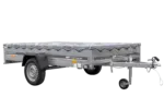 PKW Anhänger 264×150 Unitrailer Garden 265 KIPP mit Flachplanenträger und grauer Plane-Neu - Image 4