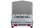 PKW-Anhänger auf Federn 230×125 UNITRAILER GARDEN 230/R KIPP mit Netzwänden, H-800-Rahmen und grauer Plane - Image 5
