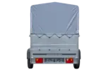 Pkw Anhänger 750 kg ungebremst Garden Trailer 201 KIPP mit zusätzlichen Bordwänden, Stützrad, Hochplane und Hochspriegel-Neu - Image 3