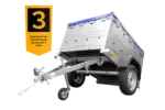 Pkw Anhänger Neu Garden Trailer 150 KIPP mit zusätzlichen Bordwänden, Stützrad und blauer Flachplane-Neu - Image 3
