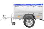 Pkw Anhänger Neu Garden Trailer 150 KIPP mit zusätzlichen Bordwänden, Stützrad und blauer Flachplane-Neu - Image 6