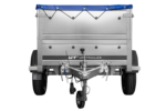 Pkw Anhänger Neu GARDEN TRAILER 150 KIPP mit zusätzlichen Bordwänden, Stützrad und blauer Flachplane - Image 6
