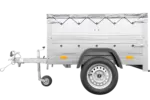 Pkw Anhänger Neu Garden Trailer 150 KIPP mit zusätzlichen Bordwänden, Stützrad und grauer Flachplane-Neu - Image 5