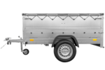 Pkw Anhänger kippbar 750 kg GARDEN TRAILER 201 KIPP mit zusätzlichen Bordwänden, Stützrad und grauer Flachplane - Image 7