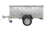 Pkw Anhänger kippbar 750 kg Garden Trailer 201 KIPP mit zusätzlichen Bordwänden, Stützrad und grauer Flachplane-Neu - Image 6