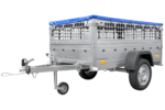 Pkw Planen Anhänger GARDEN TRAILER 200 KIPP mit Laubgitteraufsatz, Stützrad, Flachplane - Image 6