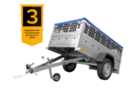 Pkw Planen Anhänger GARDEN TRAILER 200 KIPP mit Laubgitteraufsatz, Stützrad, Flachplane - Image 5