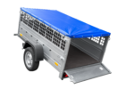 Pkw Planen Anhänger GARDEN TRAILER 200 KIPP mit Laubgitteraufsatz, Stützrad, Flachplane - Image 4
