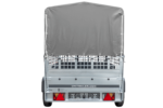 Planenanhänger 230×125 Garden Trailer 230 KIPP mit Laubgitteraufsatz, grauer Hochplane, Hochspriegel und Stützrad - Image 3