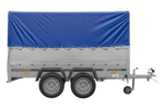 UNITRAILER GARDEN TRAILER 264/2 KIPP Doppelachsanhänger mit Stützrad, zusätzlichen Bordwänden, Spriegel und hoher Plane - Image 7