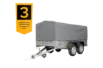 Unitrailer Garden Trailer Anhänger 264/2 Kipp Mit Stützrad, Spriegel Und Grauer Plane-Neu - Image 3