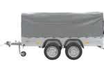Unitrailer Garden Trailer Anhänger 264/2 Kipp Mit Stützrad, Spriegel Und Grauer Plane-Neu - Image 5