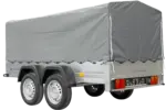 Unitrailer Garden Trailer Anhänger 264/2 Kipp Mit Stützrad, Spriegel Und Grauer Plane-Neu - Image 6