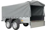 Unitrailer Garden Trailer Anhänger 264/2 Kipp Mit Stützrad, Spriegel Und Grauer Plane-Neu - Image 7