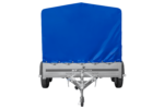 Zweiachsanhänger 264×150 UNITRAILER GARDEN 265/2 KIPP mit Rahmen H-1100 und blauer Plane - Image 4