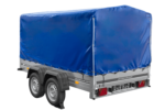 Zweiachsanhänger 264×150 UNITRAILER GARDEN 265/2 KIPP mit Rahmen H-1100 und blauer Plane - Image 7